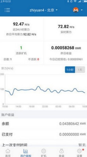 Chia钱包界面示意图