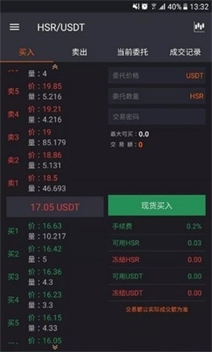 交易界面演示