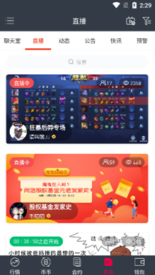 行情分析界面示意