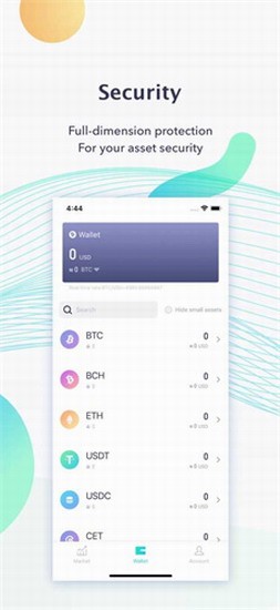 Coinex交易所App交易界面展示