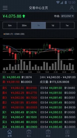 BKEX移动端操作界面 BKEX安卓版功能展示 BKEX数字货币管理