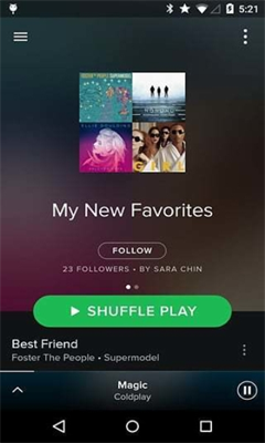 Spotify音效设置界面